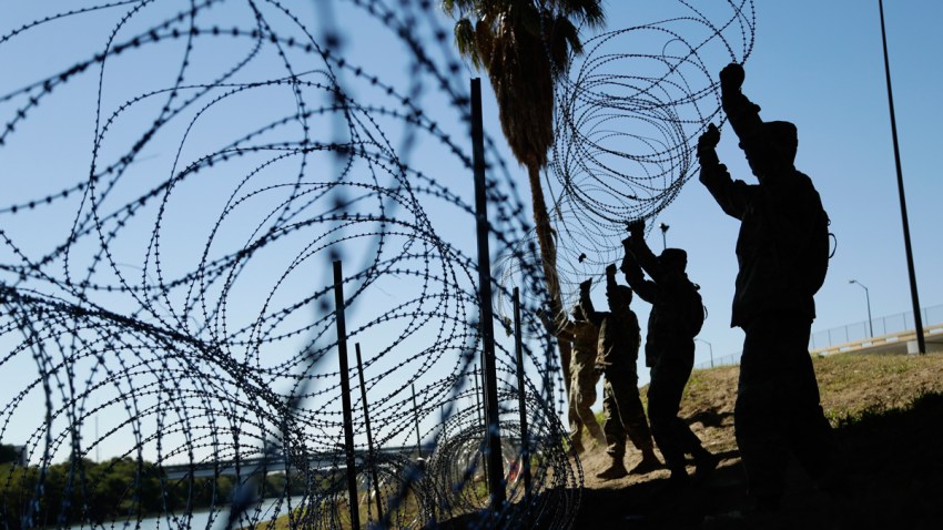 APTOPIX Migrant Caravan Troops