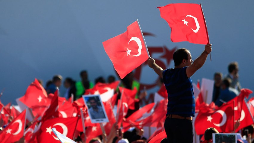 APTOPIX Turkey Coup Anniversary