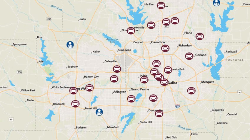 Map Of Texas Citites COVID 19: Map of Texas Drive Through Testing Sites – NBC 5 Dallas 