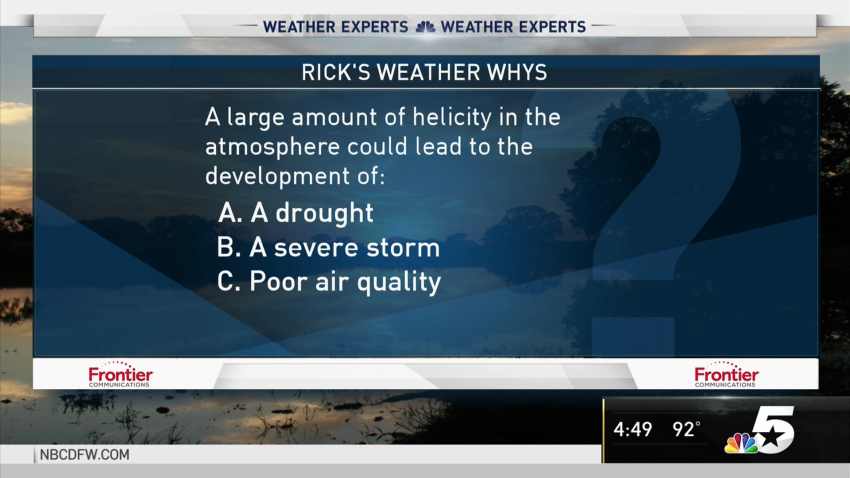 Weather Quiz: Helicity in Atmosphere
