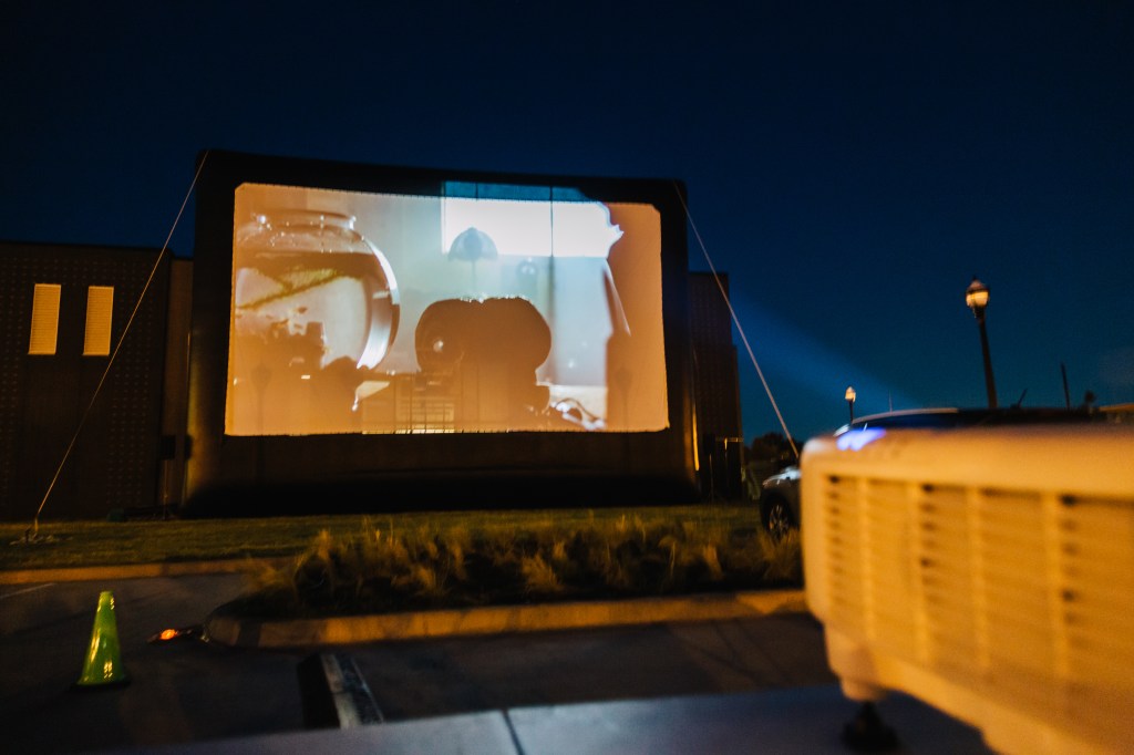 E.T. at Coppell Arts Center's drive-in movie theater