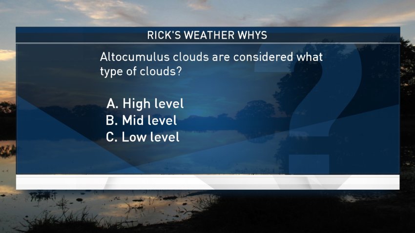Weather Quiz: Altocumulus Clouds