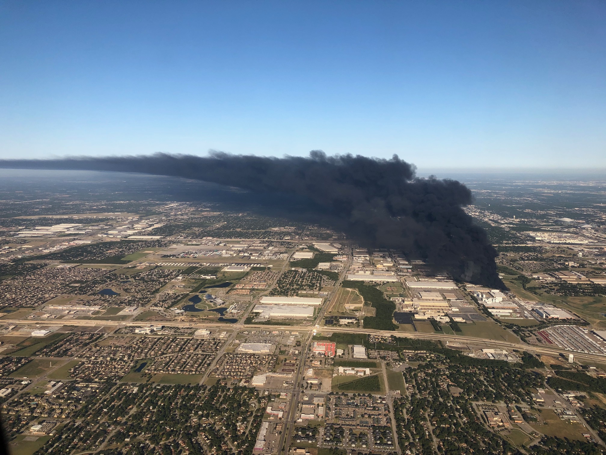Your Photos Massive Fire at Grand Prairie Plastics Plant NBC 5