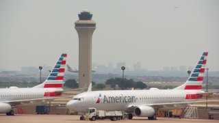 A file photo of an American Airlines plane.