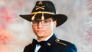 This photo provided by the U.S. Army shows Sgt. Elder Fernandes. Fort Hood officials have issued a missing soldier alert for Fernandes. In the alert issued Aug. 20, 2020, officials said the 23-year-old soldier with the 1st Cavalry Division is the subject of an active search and that their “primary concern is to ensure his safety and well-being."