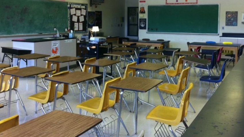 An empty classroom