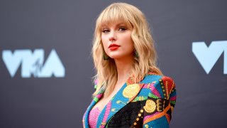 In this Aug. 26, 2019, file photo, Taylor Swift attends the 2019 MTV Video Music Awards at Prudential Center in Newark, New Jersey.