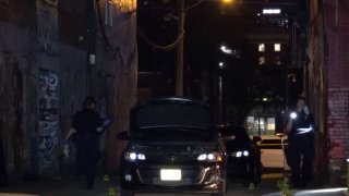 Officers were called about 8:30 p.m. to the shooting in the 2800 block of July Alley, behind a hostel. Alonte Demir Broadus-Hickem, 21, was found on the ground in the alley with multiple gunshot wounds, police said.