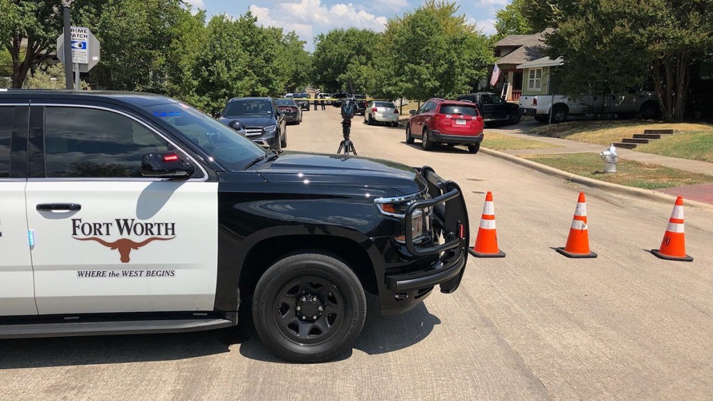 Juan Rodriguez, NBC 5 News Fort Worth police investigate a fatal stabbing involving a child, Aug. 24, 2020.