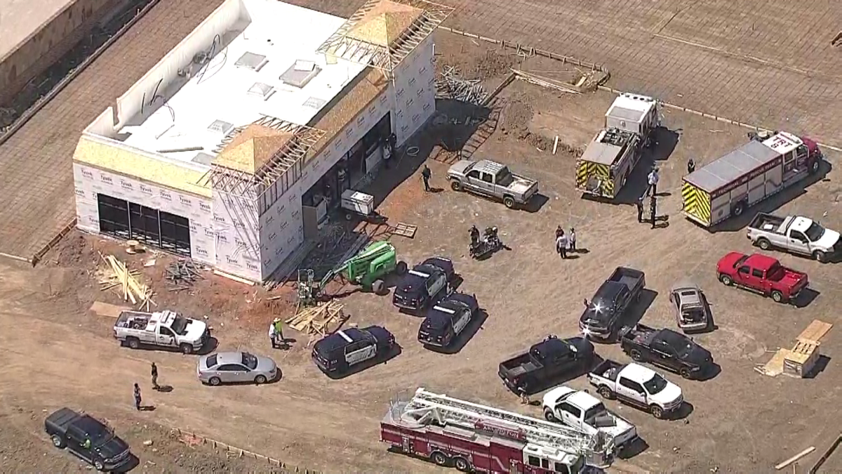 Man Dies on Arlington Construction Site APD NBC 5 DallasFort Worth