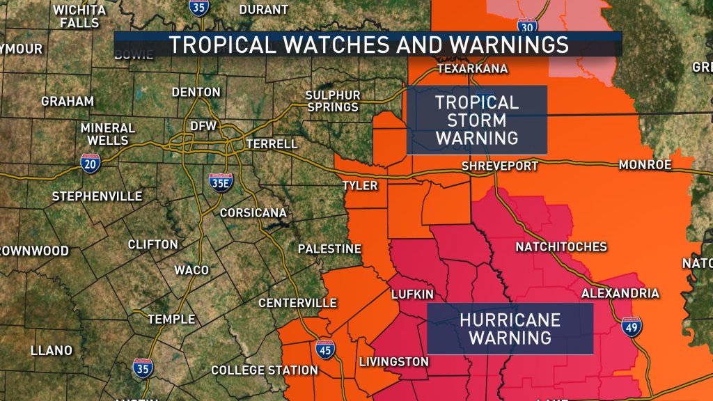 What to Expect in Dallas-Fort Worth as Hurricane Laura Weakens and ...