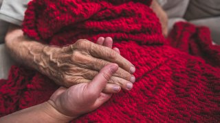 Nurse with an elderly patient