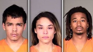 The suspects were identified as 18-year-old Xavier Alexander Aguirre, 26-year-old Rani Bryanna Gamboa, and 25-year old-Trevaughn Cortez Linnear, police said.
