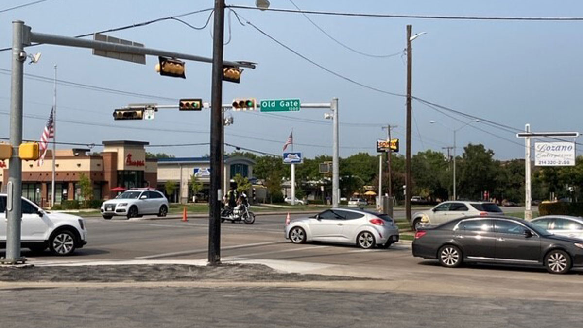 Motorcyclist critically injured after crash outside gate of