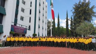 Mexico's Environment Department said five teams of 20 trained, equipped firefighters from Mexico’s national forestry commission will work with the U.S. Forest Service to help battle wildfires in California.