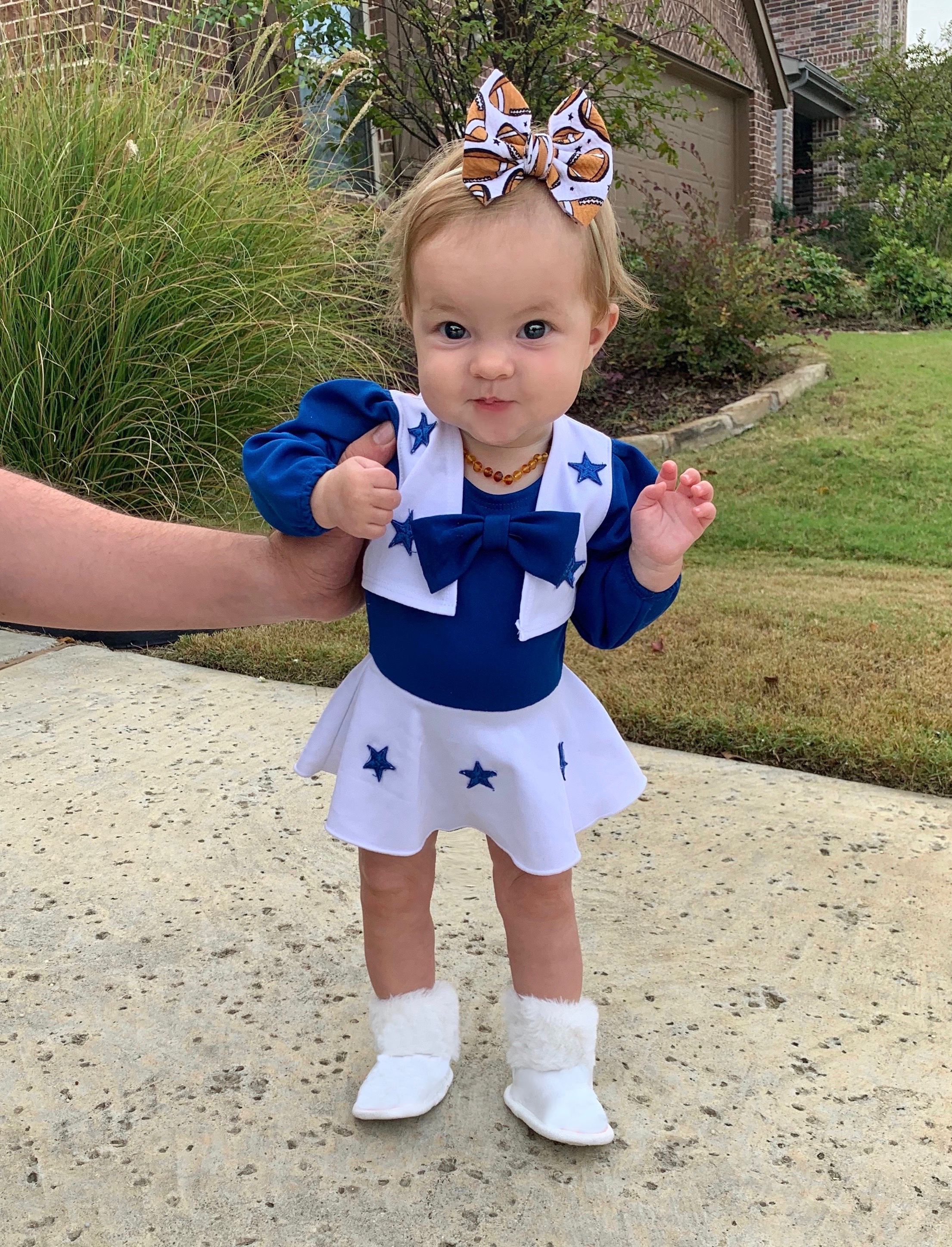 Infant girl 2024 dallas cowboy outfits