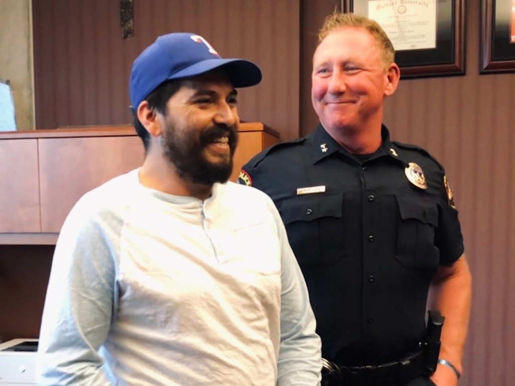 Man Reunites with Asst. Police Chief Who Rescued Him Fiery Crash – NBC 5 Dallas-Fort Worth