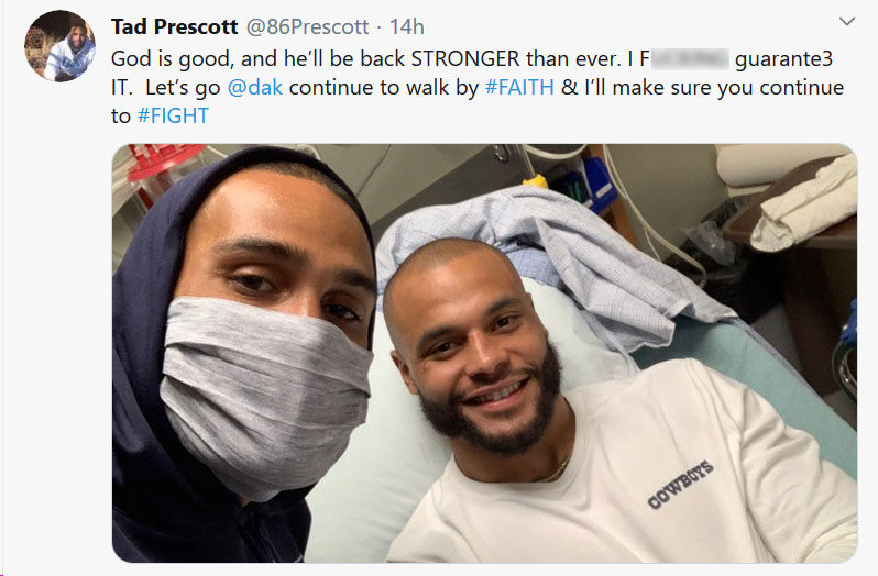 Jerry Jones on Dak following ankle surgery: 'He is an inspiration to  everyone he touches'