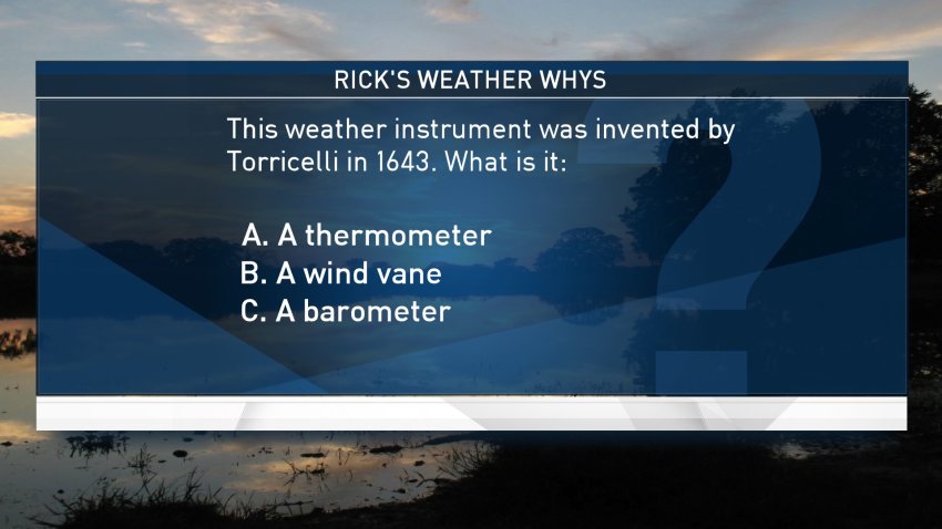 Weather Quiz: Weather Instrument Invented by Torricelli