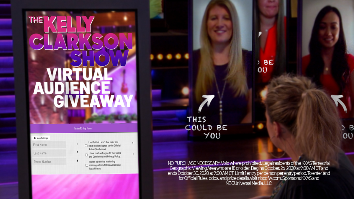 The Kelly Clarkson Show Virtual Audience Giveaway - NBC 5 ...