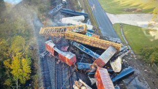 A train derailment