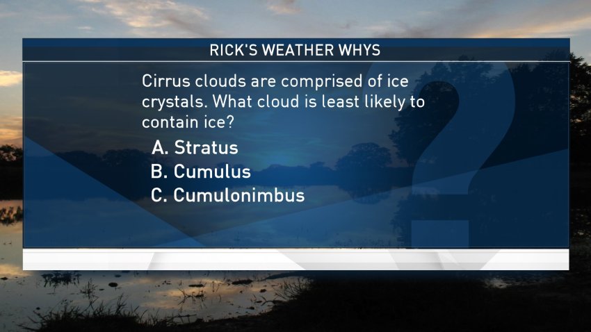 Weather Quiz: Ice in Clouds