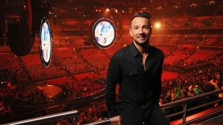 In this July 3, 2015, file photo, Hillsong NYC Pastor Carl Lentz is pictured backstage at the Hillsong Conference at Allphones Arena in Sydney, New South Wales.