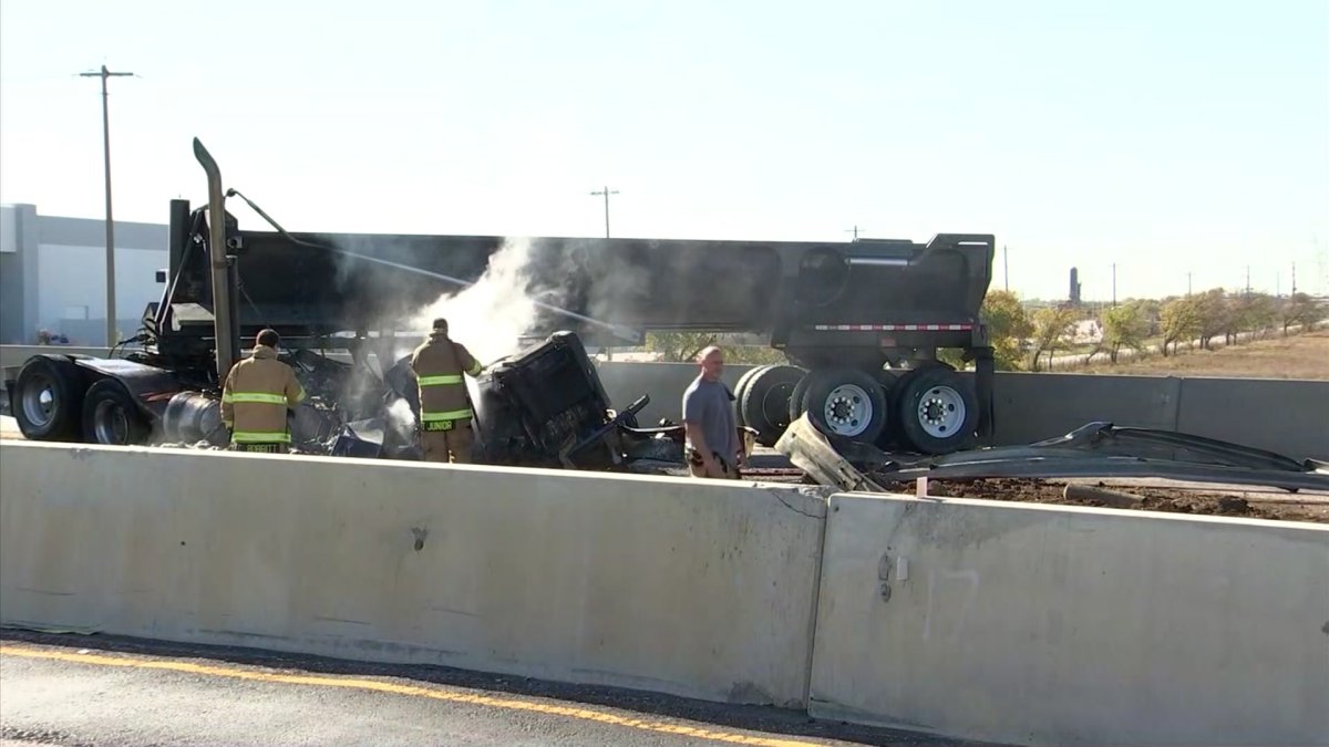 1 Injured in Fiery 18-Wheeler Crash on SB I-35W Near Fort Worth – NBC 5 ...