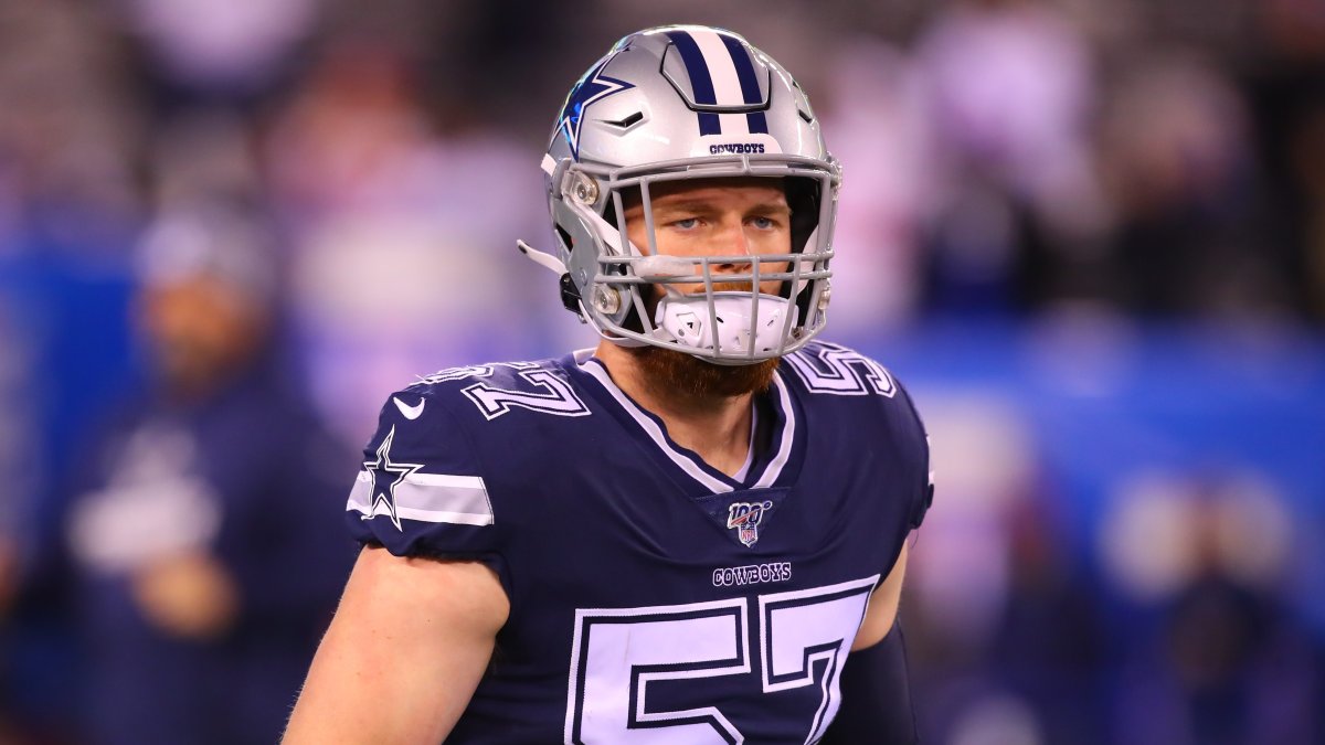 Dallas Cowboys linebacker Luke Gifford (57) is seen during an NFL