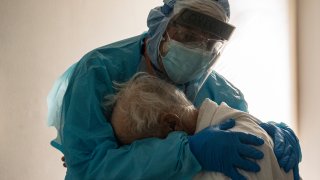 Houston Hospital Staff Works In COVID ICU On Thanksgiving