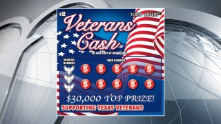 The Texas Lottery is introducing a new patriotic-themed scratch ticket game that benefits the state's veterans.