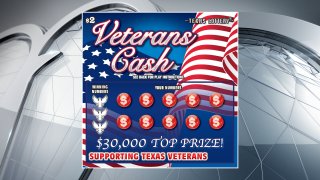 The Texas Lottery is introducing a new patriotic-themed scratch ticket game that benefits the state's veterans.