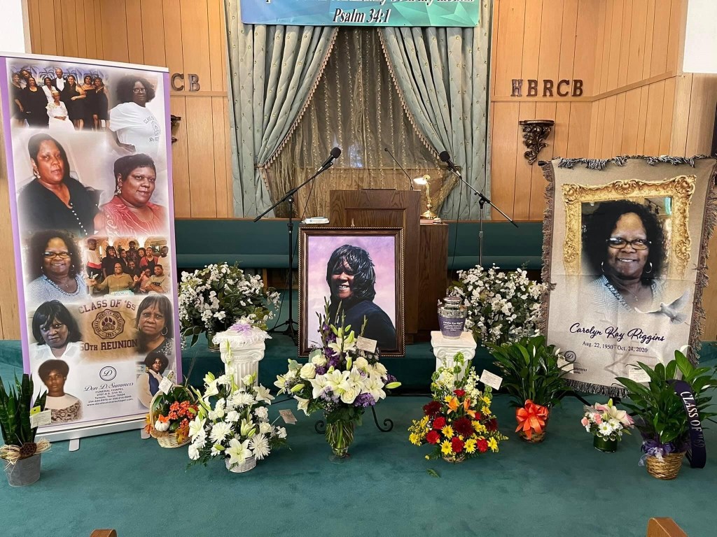 A celebration of life was held last Saturday. Flowers and family honored Riggins, a beloved great-grandmother.