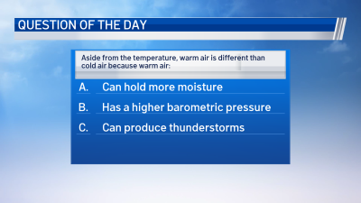 Weather Quiz: Difference Between Warm and Cold Air