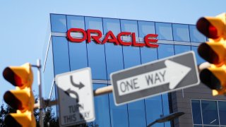 An exterior view of the Oracle Field Office at Wilson Boulevard in Arlington, Virginia, October 18, 2019.