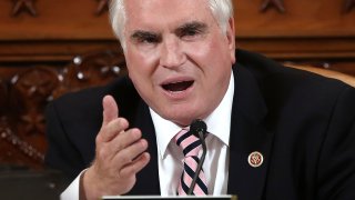 U.S. Rep. Mike Kelly (R-PA) speaks during a hearing before the House Ways and Means Committee on Capitol Hill in Washington, DC.