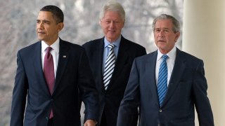 Barack Obama, Bill Clinton and George W. Bush