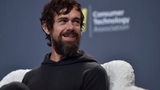 Twitter and Square CEO Jack Dorsey speaks during a press event at CES 2019 on January 9, 2019 in Las Vegas, Nevada.