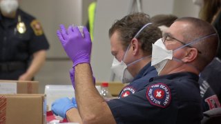 People who received their first dose of the COVID-19 vaccine Dec. 29-31 will get their second shot starting Monday at the Esports Stadium and Expo Center in Arlington.