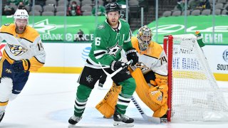 Joe Pavelski #16 of the Dallas Stars skates against the Nashville Predators at the American Airlines Center on Jan. 22, 2021 in Dallas, Texas.