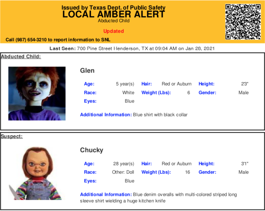 Texas DPS Accidentally Issues Amber Alert Featuring ...