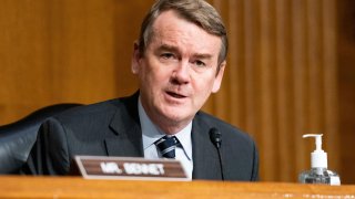 Senator Michael Bennet, D-Colo., speaks during a Senate Finance Committee hearing for Janet Yellen, of California, President-elect Joe Biden’s nominee for Treasury Secretary in Washington, January 19, 2021.