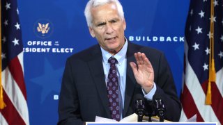 Council of Economic Advisers appointee Jared Bernstein speaks during an event to name President-elect Joe Biden’s economic team at the Queen Theater on December 1, 2020 in Wilmington, Delaware.