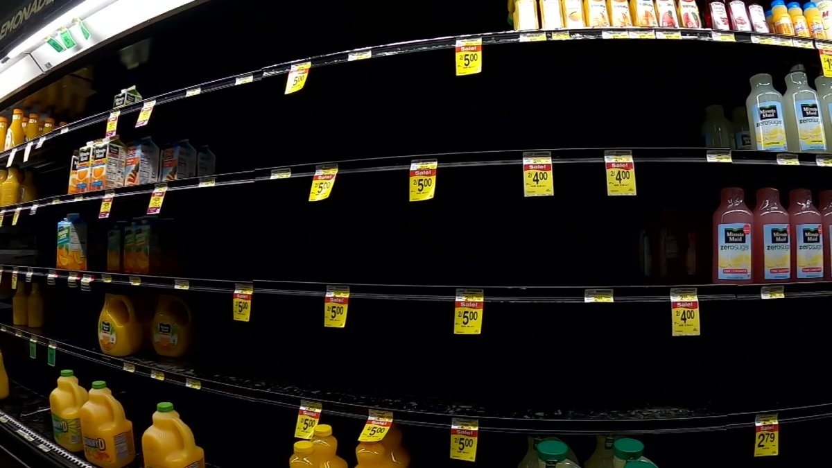 North Texas Groceries Work to Restock Empty Shelves Following Days of ...