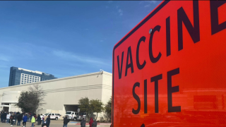 The city of Frisco opened their vaccine site on Tuesday after receiving 7,800 Pfizer doses from the state.