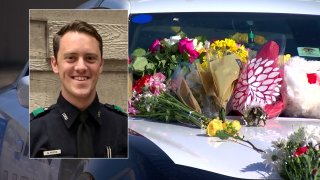 Dallas police Officer Mitchell Penton was hit and killed by a suspected intoxicated driver early Saturday morning while directing traffic around an accident on the highway.