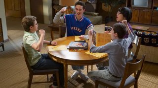 “Dungeons & Dragons, Anyone?” – Adam convinces Coach Mellor to let him be team captain in gym class. He betrays his friends by picking the jocks first, causing the two rivaling squads to battle it out with the game the nerds know best – Dungeons and Dragons!