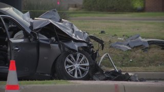 Two people have died and three people were hospitalized in a multi-vehicle crash Saturday in Frisco, police say. The three-vehicle accident happened around 1:30 p.m. at FM423 and Del Webb Boulevard, police said.