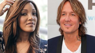 (Left) Mickey Guyton, (Right) Keith Urban.