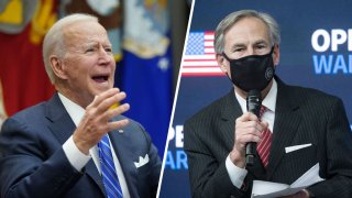 Picture of President Joe Biden and Texas Governor Greg Abbott